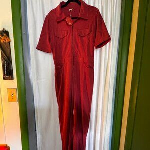 Berry Corduroy Jumpsuit